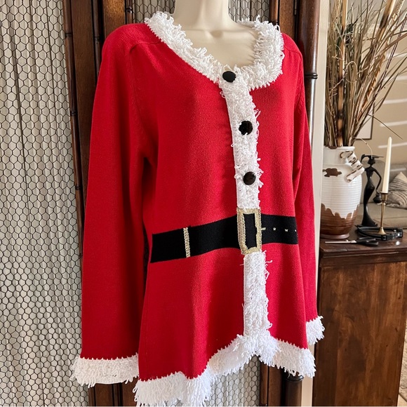 Berek Vintage Santa Christmas Sweater - Picture 2 of 9